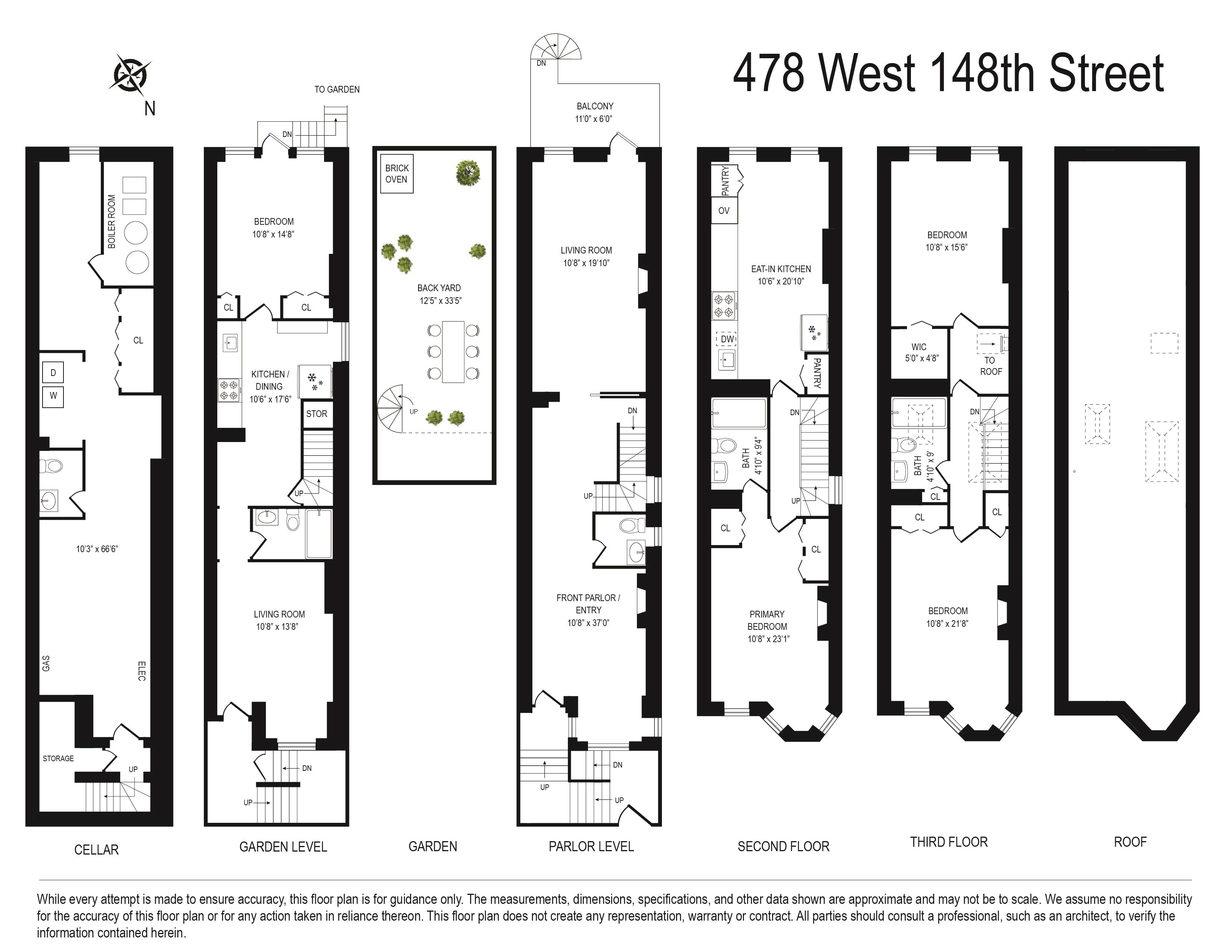 Floorplan for 472 West 148th Street