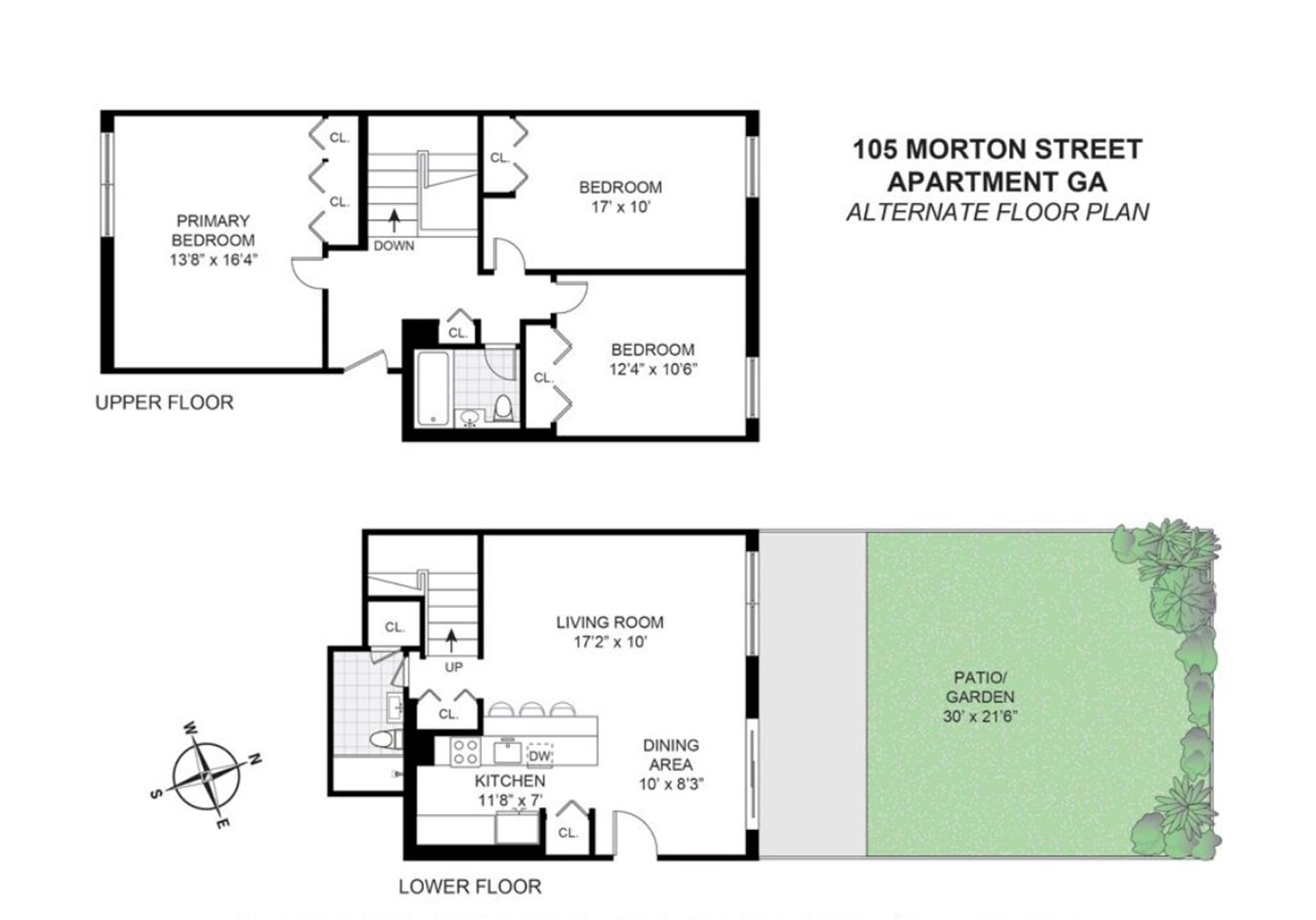 Floorplan for 105 Morton Street, GARDEN