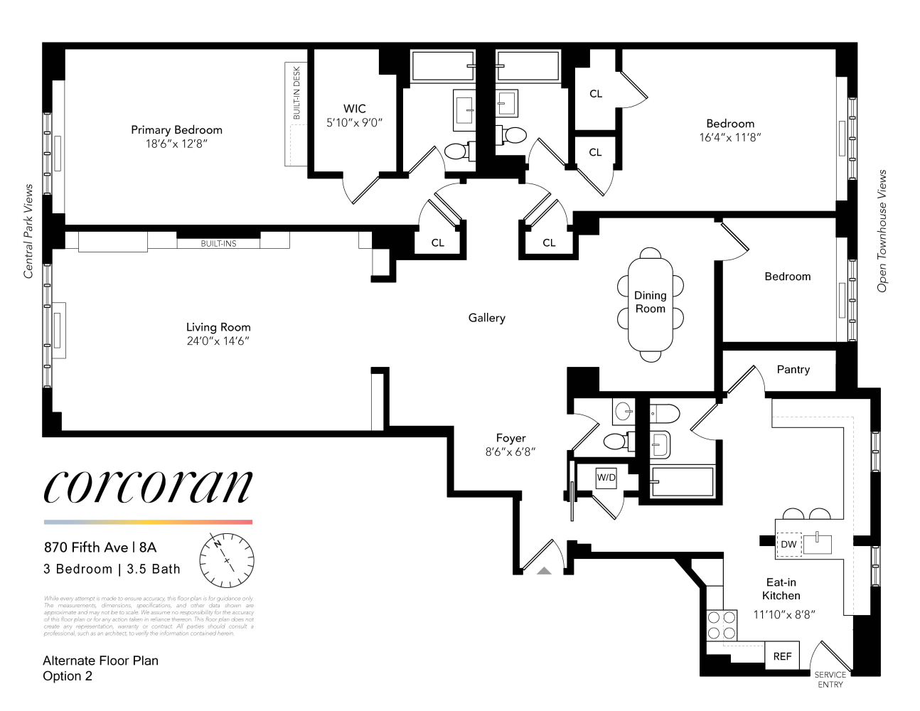 Floorplan for 870 5th Avenue, 8A