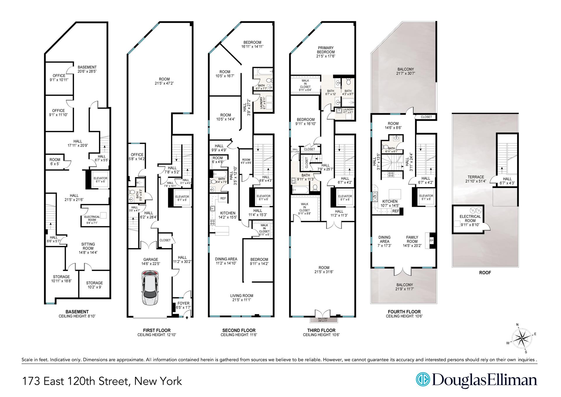 Floorplan for 173 East 120th Street