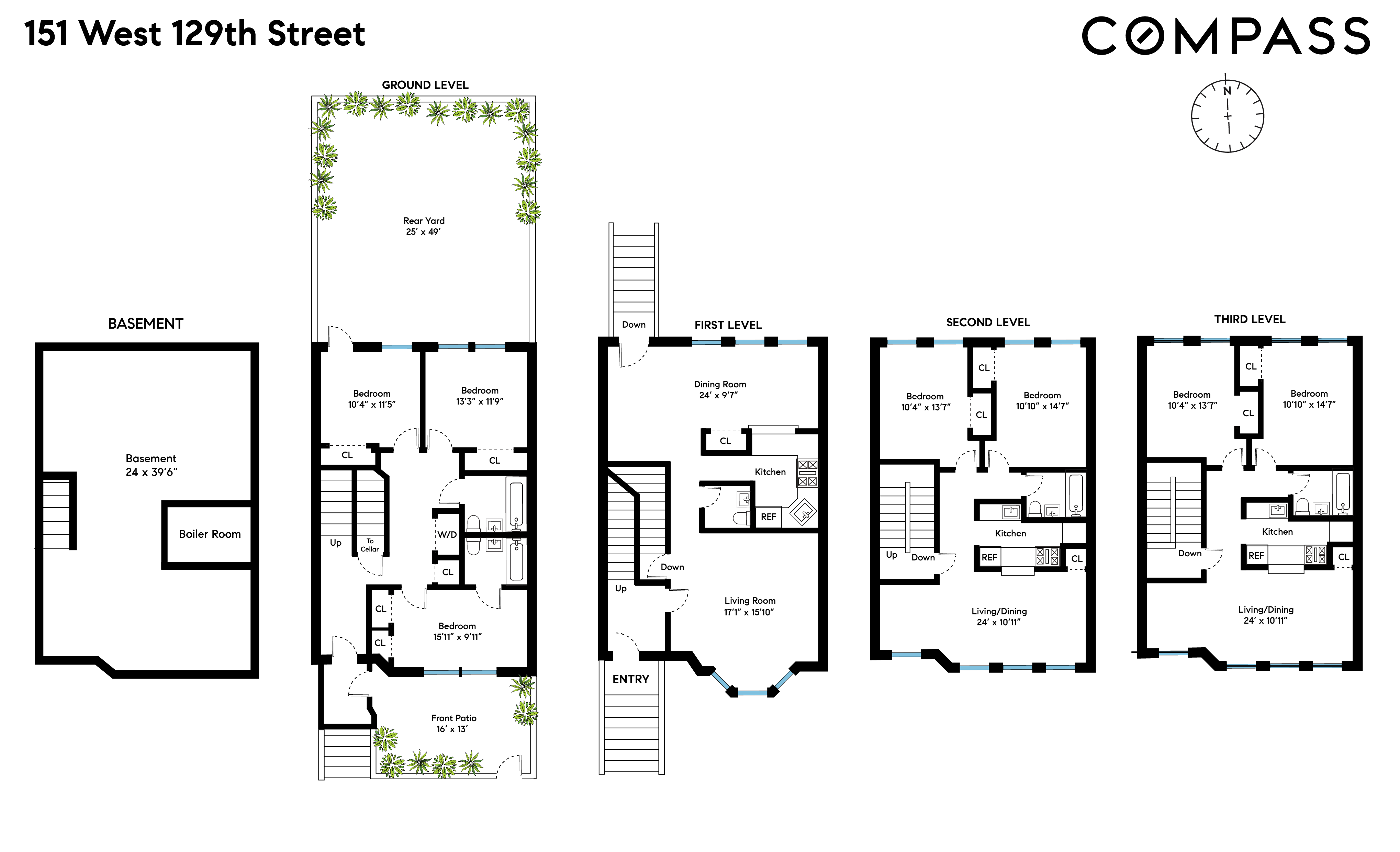 Floorplan for 151 West 129th Street