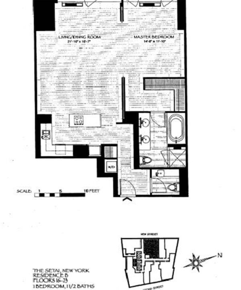 Floorplan for 40 Broad Street, 18B