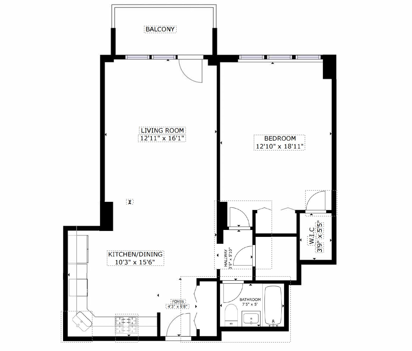 Floorplan for 245 East 87th Street, 8-E