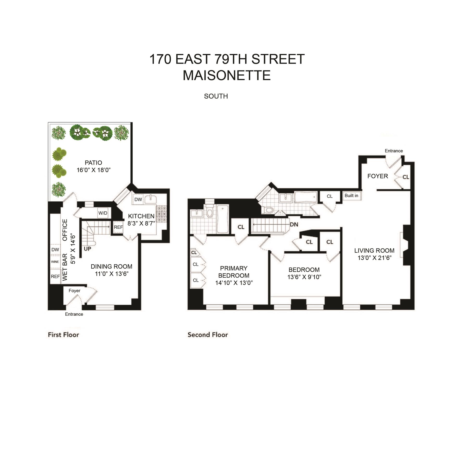 Floorplan for 170 East 79th Street, MAISONETTE