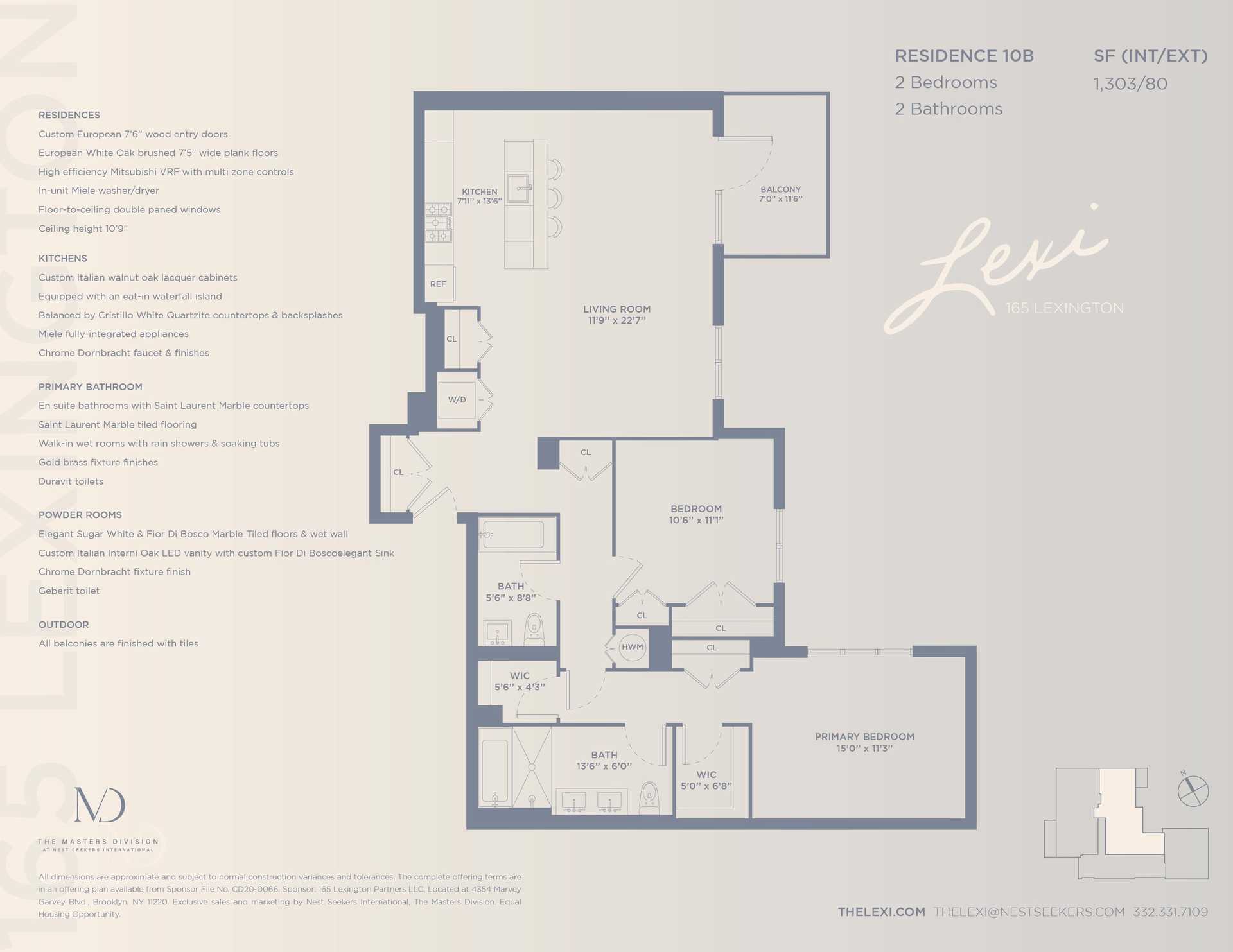 Floorplan for 165 Lexington Avenue, 10-B