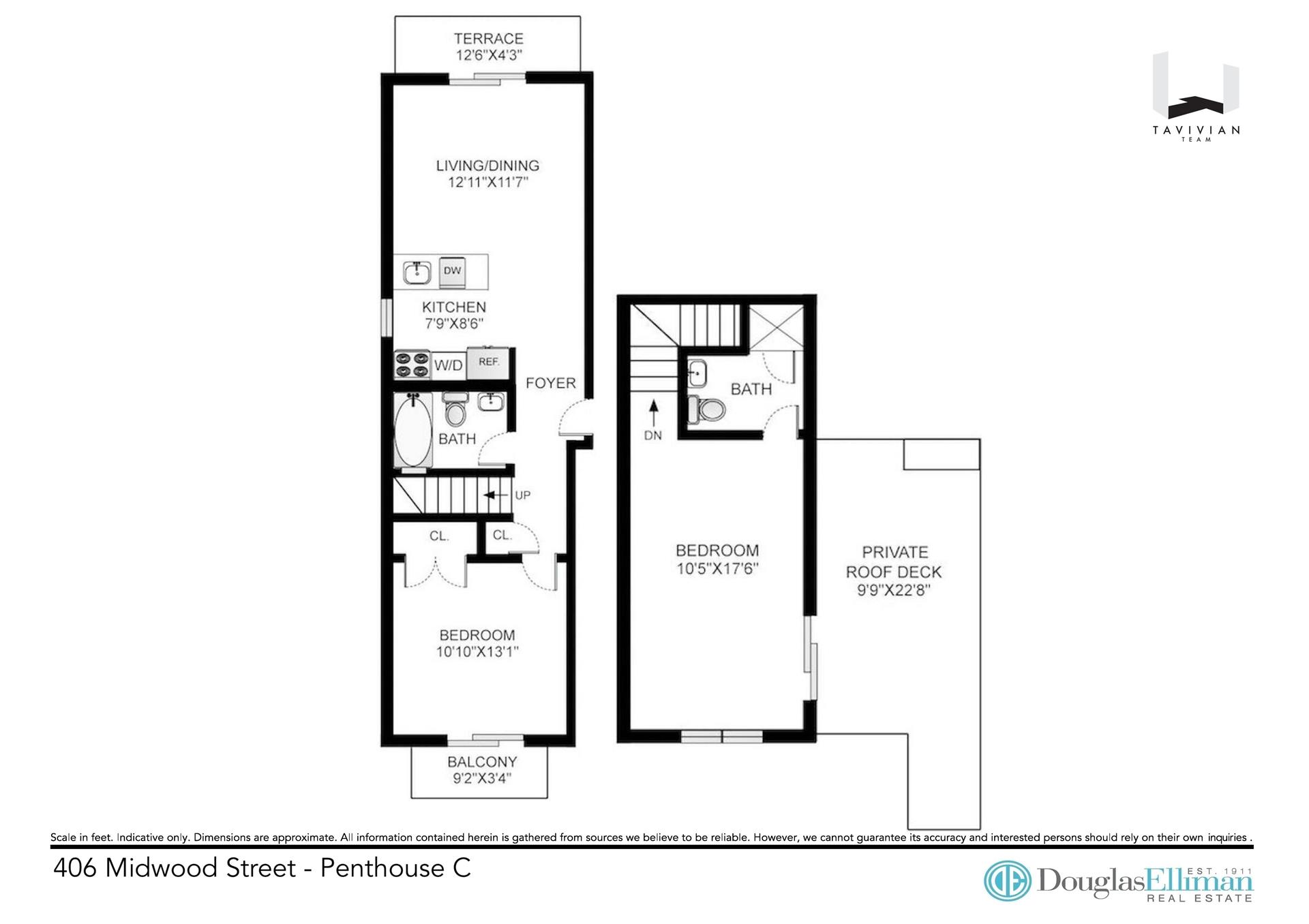 Floorplan for 406 Midwood Street, 4C