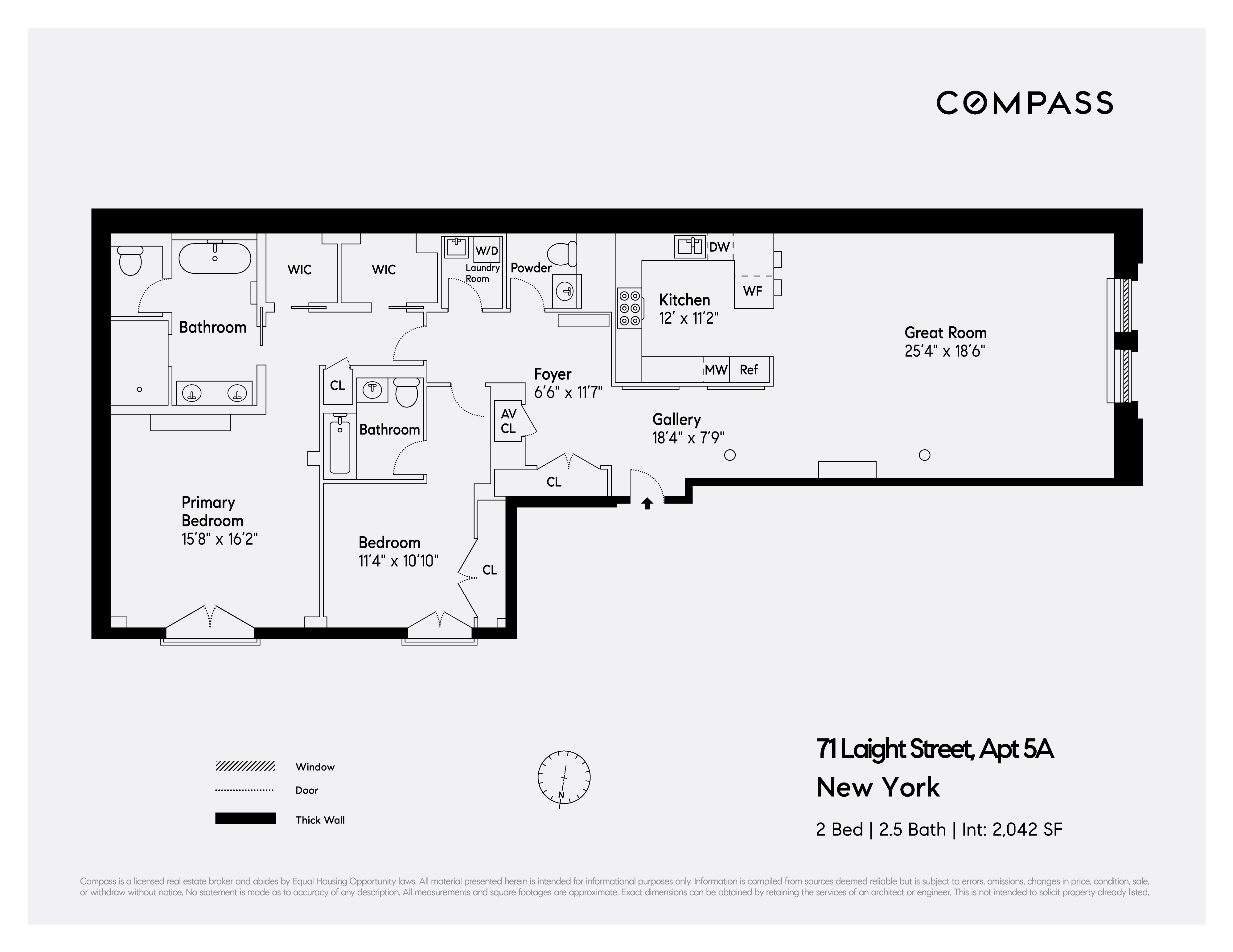 Floorplan for 71 Laight Street, 5A