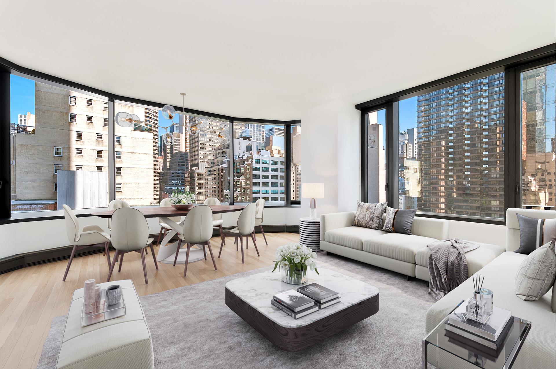 50 United Nations Plaza 10C, Turtle Bay, Midtown East, NYC - 2 Bedrooms  
2 Bathrooms  
4 Rooms - 