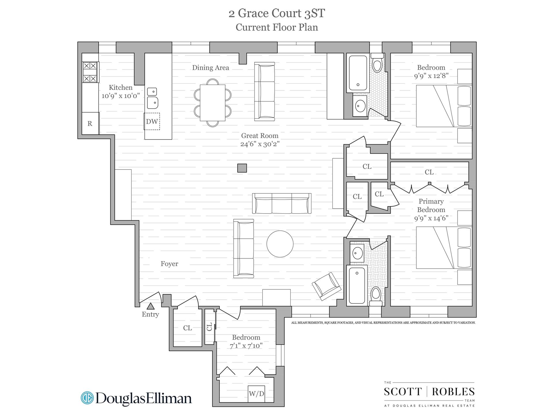 Floorplan for 2 Grace Court, 3ST