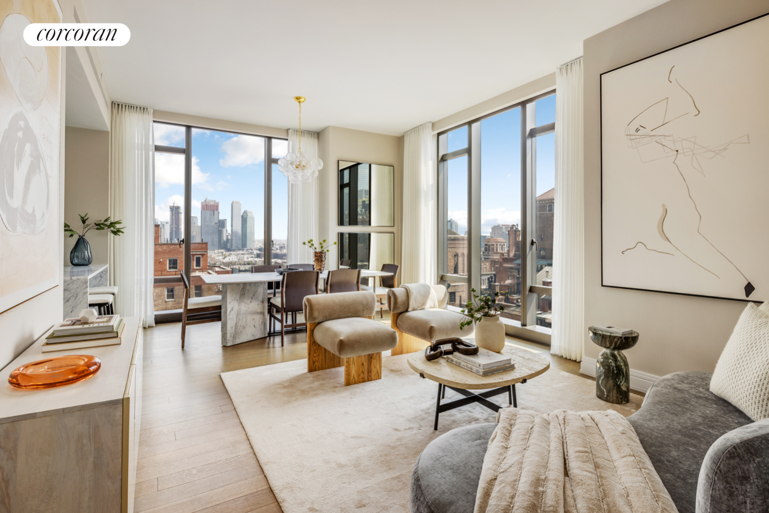 430 East 58th Street 22A, Sutton Place, Midtown East, NYC - 3 Bedrooms  
3.5 Bathrooms  
7 Rooms - 