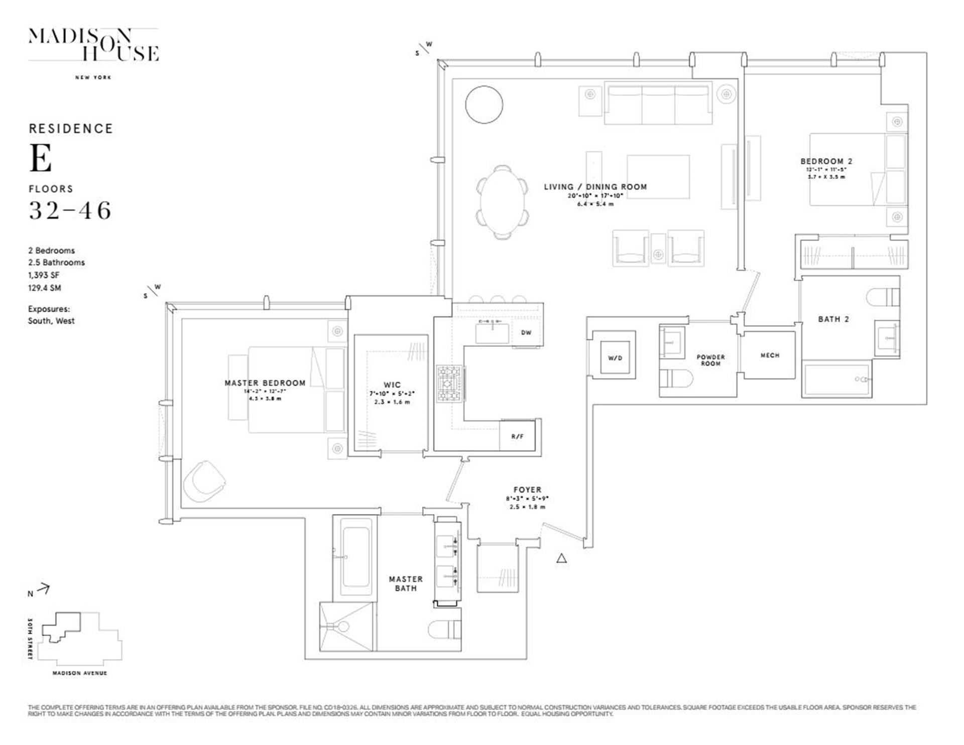 Floorplan for 15 East 30th Street, 46E