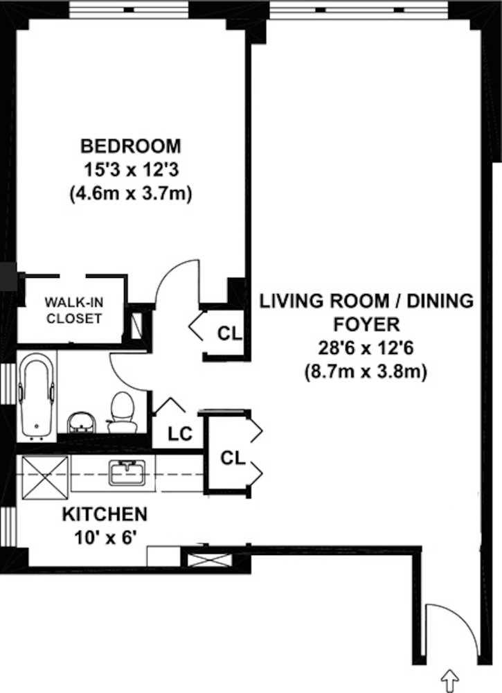 Floorplan for 145 East 15th Street, 6R