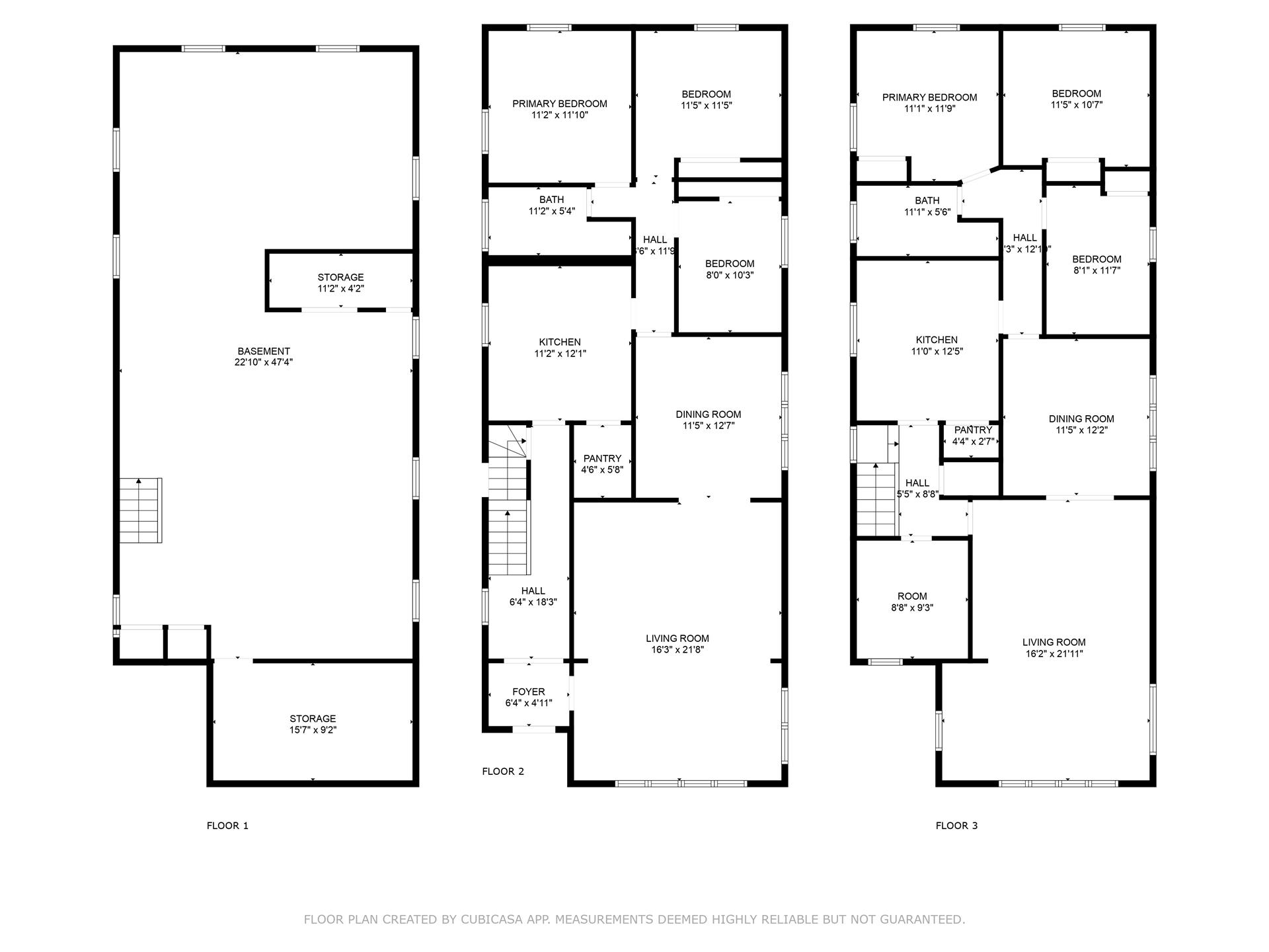 Floorplan for 2127 East 19th Street