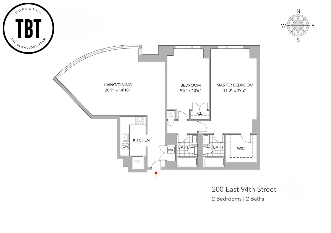 Floorplan for 200 East 94th Street, 2515