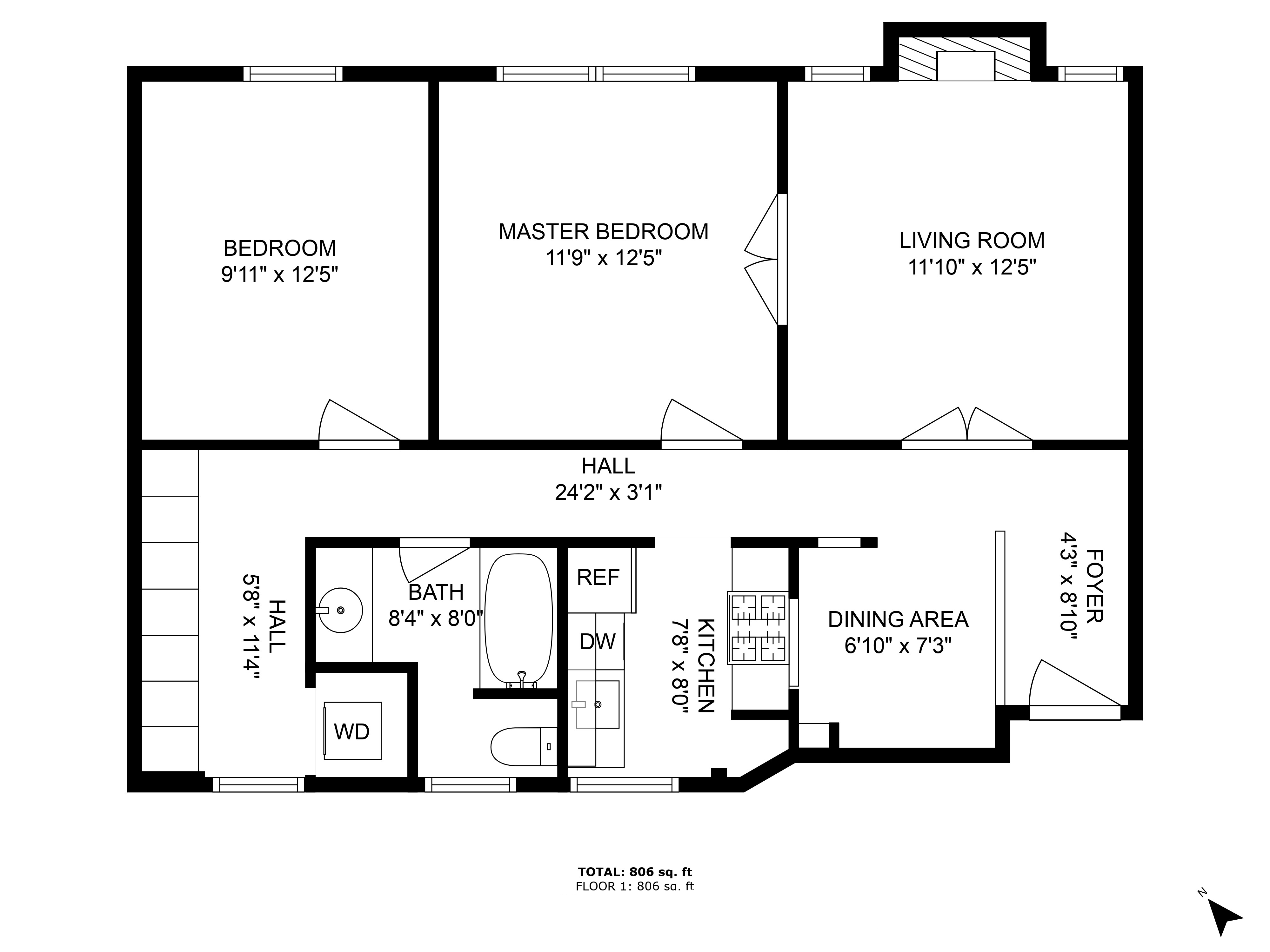 Floorplan for 527 West 143rd Street, 4