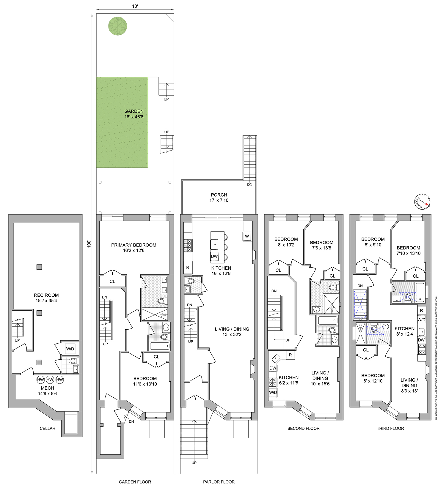 Floorplan for 698 Macon Street