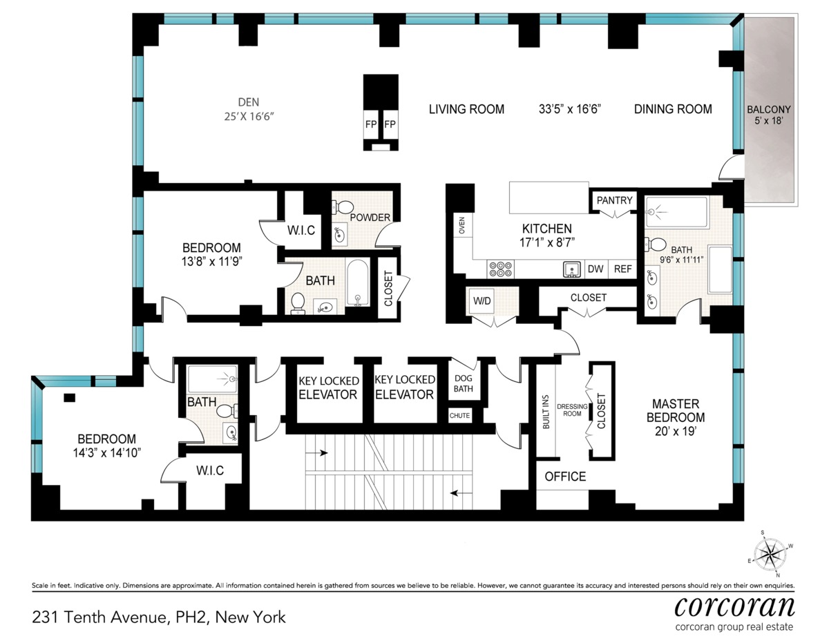 Floorplan for 231 10th Avenue, PH2