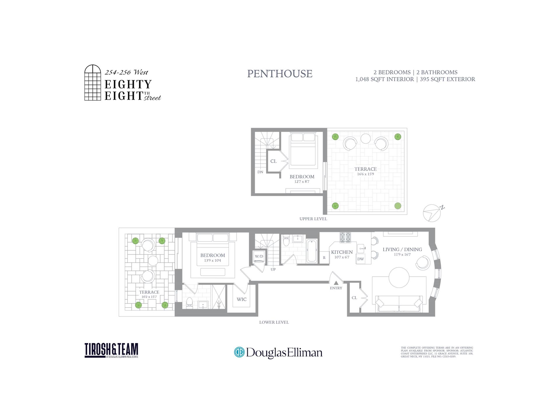 Floorplan for 256 West 88th Street, PENTHOUSE