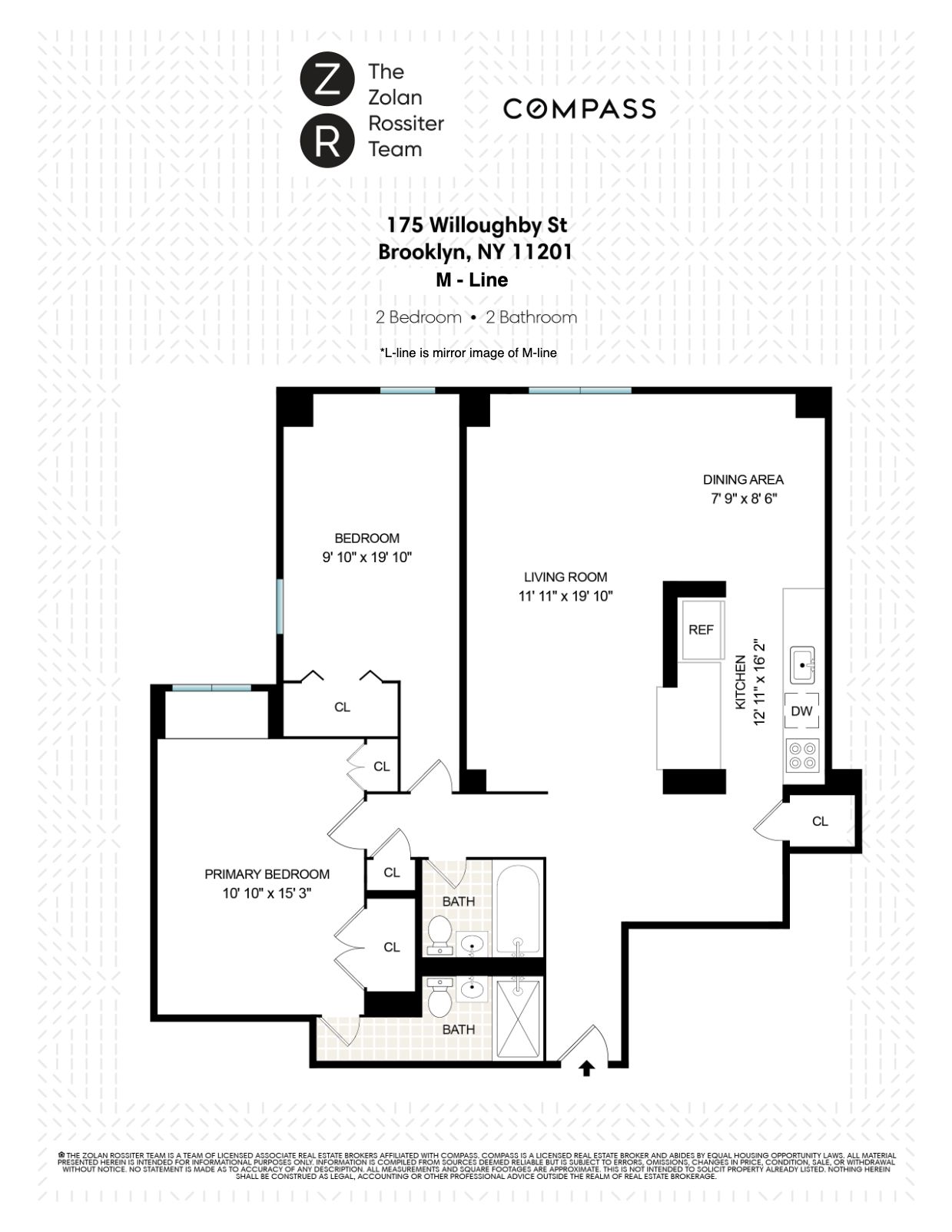 Floorplan for 191 Willoughby Street, 4L