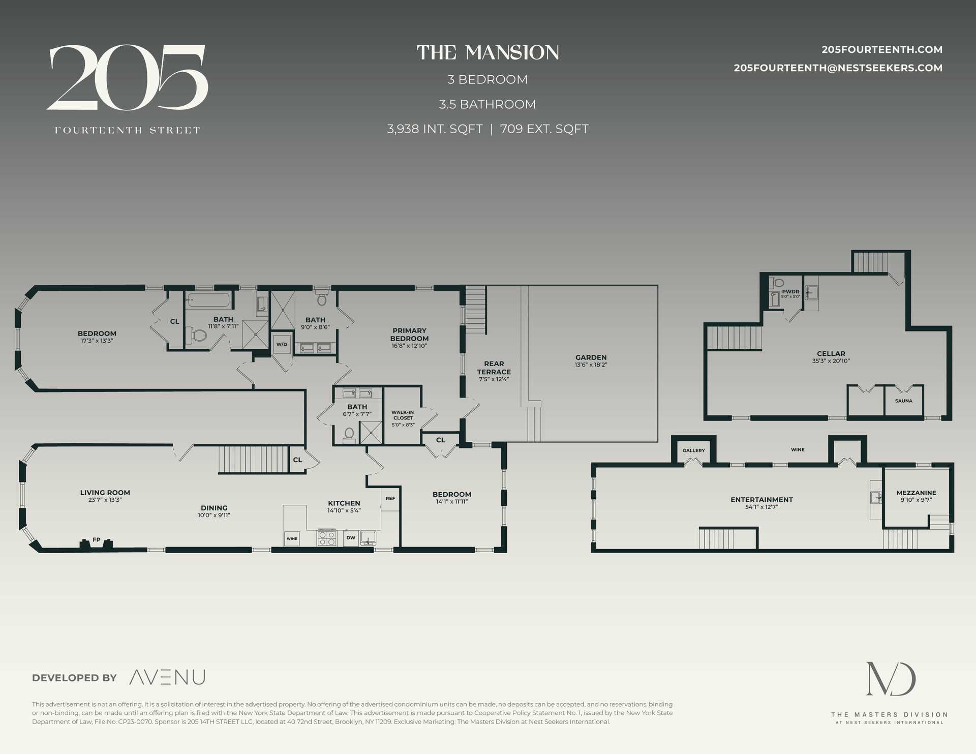 Floorplan for 205 14th Street, MANSION