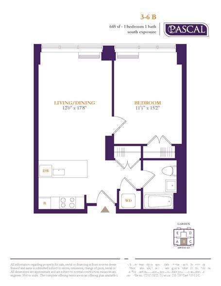 Floorplan for 333 East 109th Street, 6B