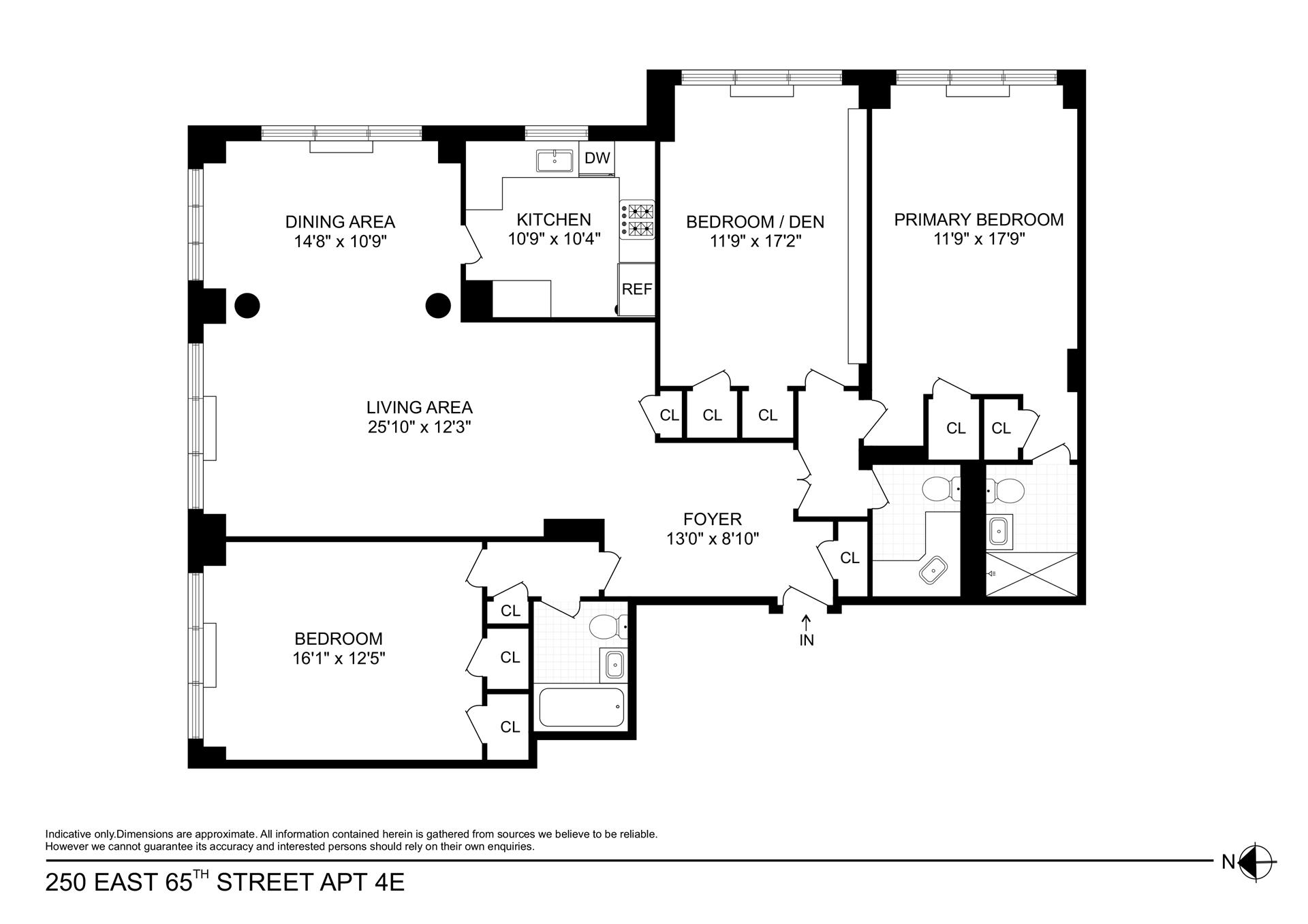 Floorplan for 250 East 65th Street, 4E