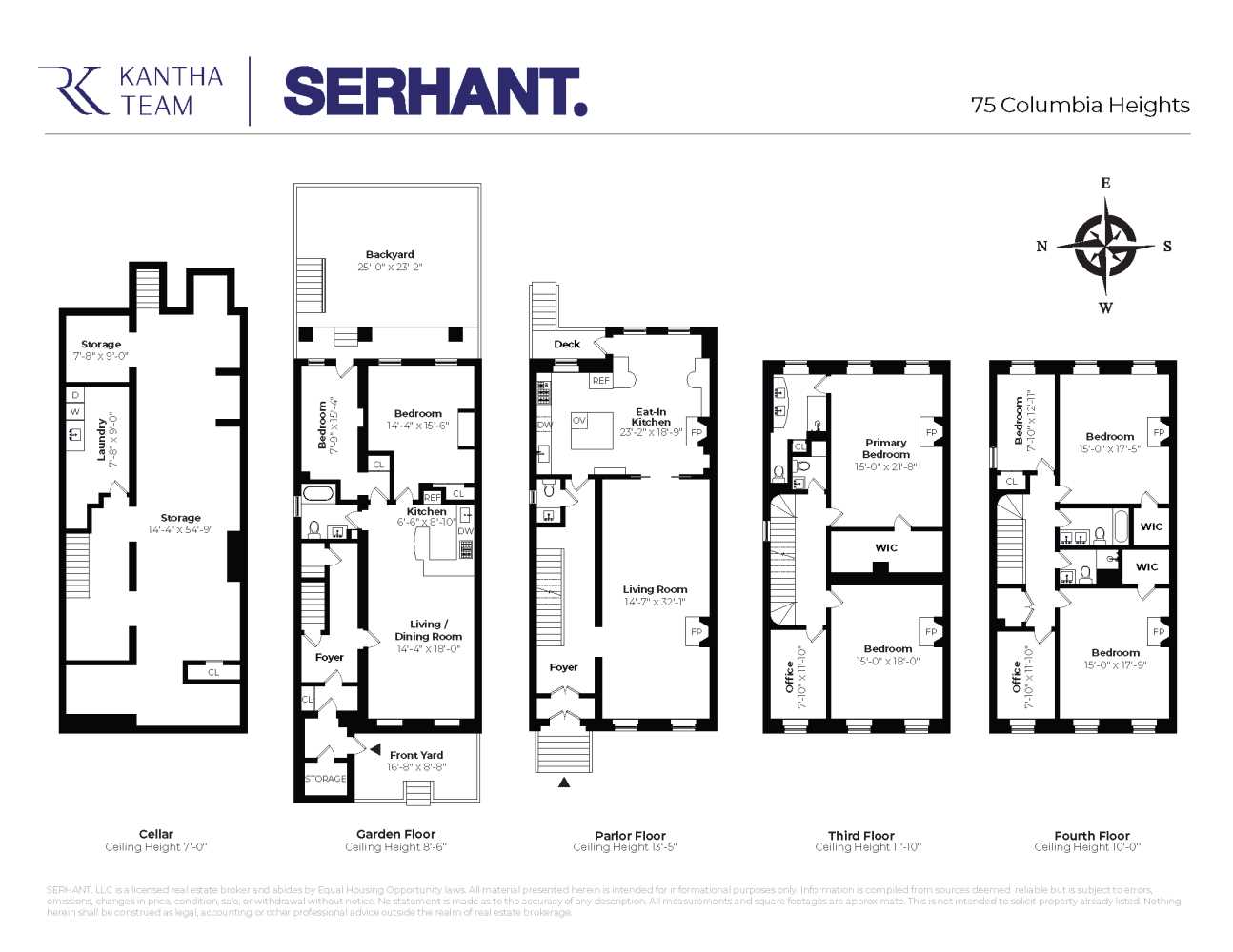 Floorplan for 75 Columbia Heights