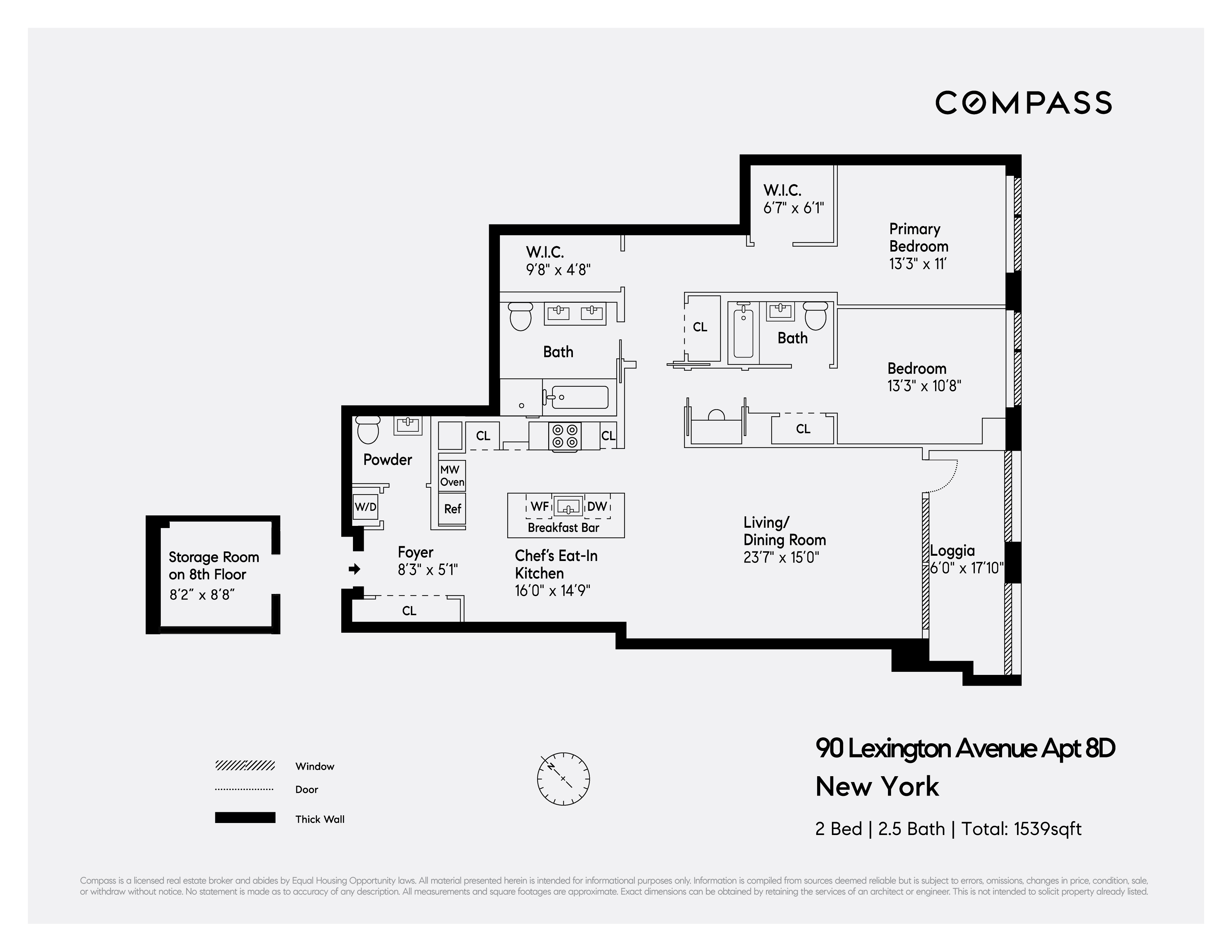 Floorplan for 90 Lexington Avenue, 8D