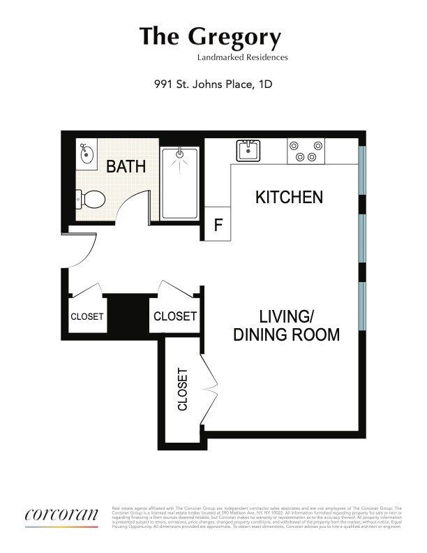 Floorplan for 991 St Johns Place, 1D