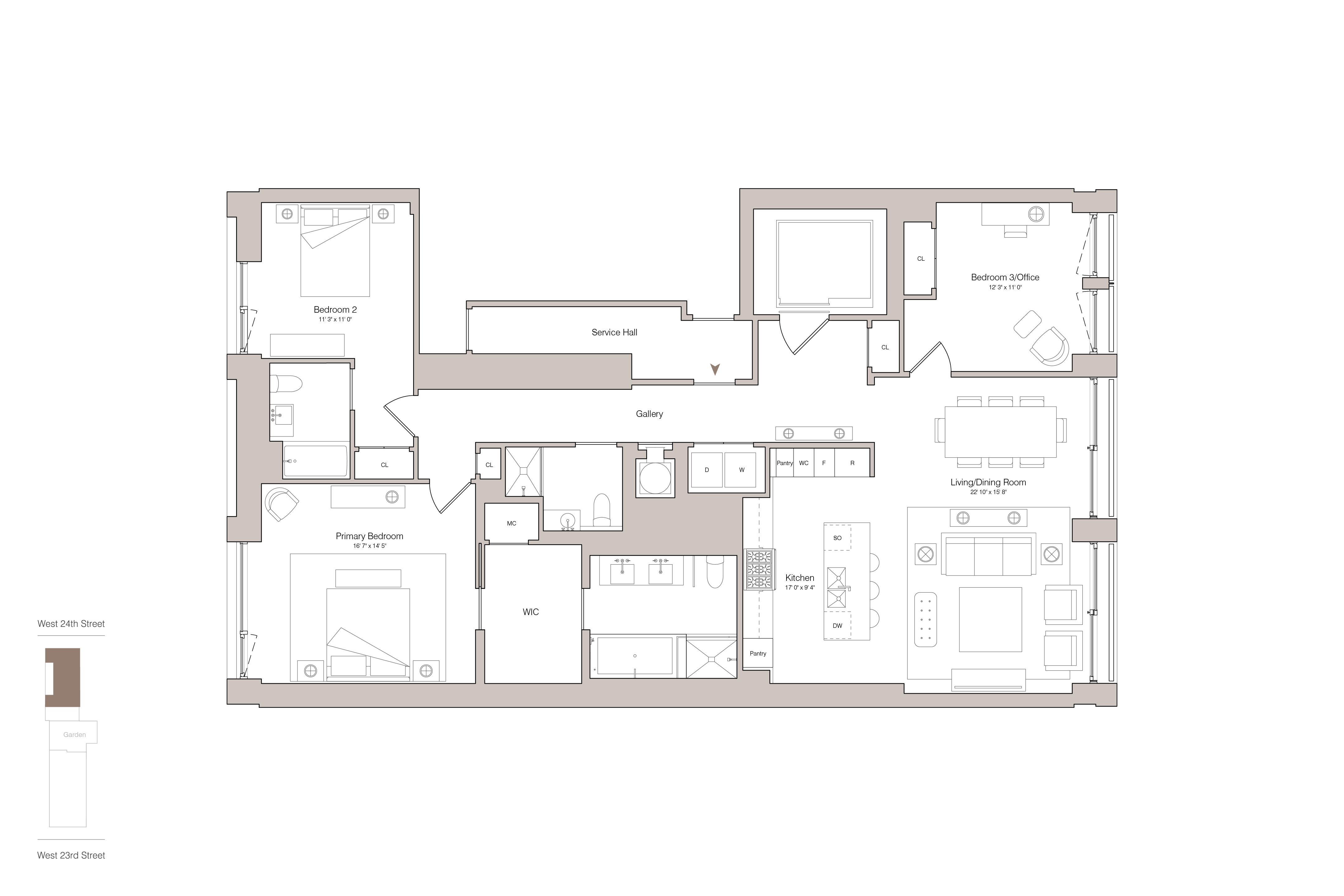 Floorplan for 39 West 23rd Street, 801