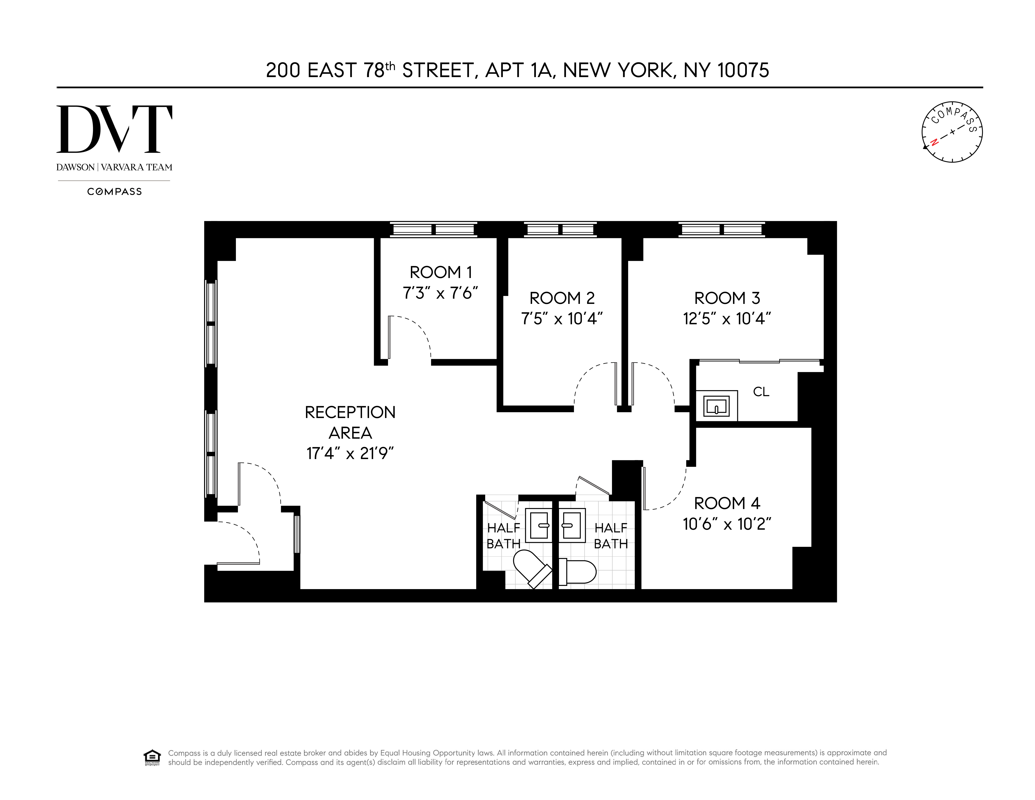 Floorplan for 200 East 78th Street, 1A