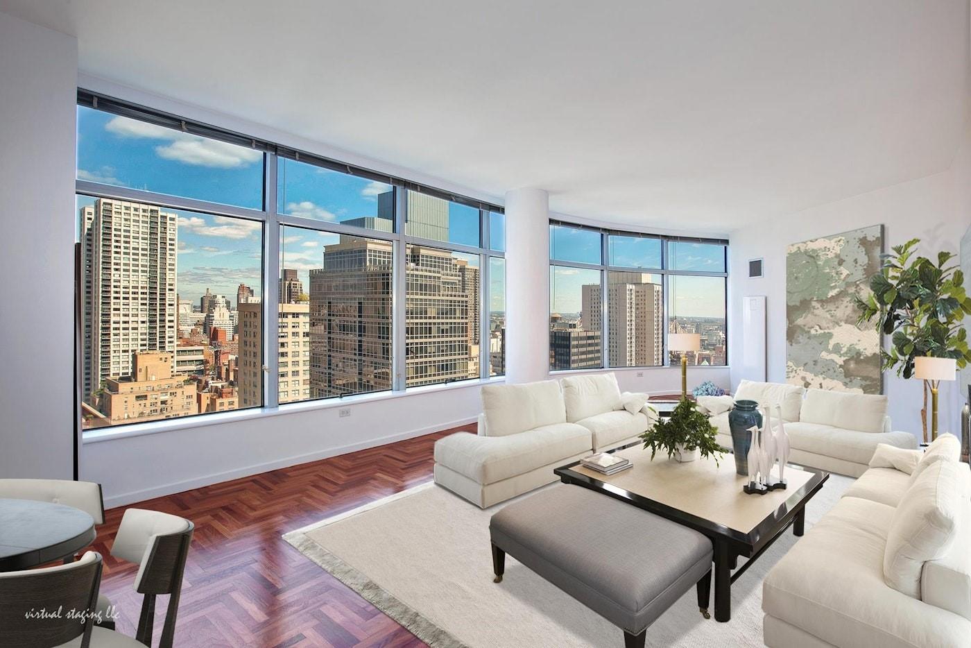 250 East 54th Street 33B, Sutton Place, Midtown East, NYC - 2 Bedrooms  
2.5 Bathrooms  
4 Rooms - 