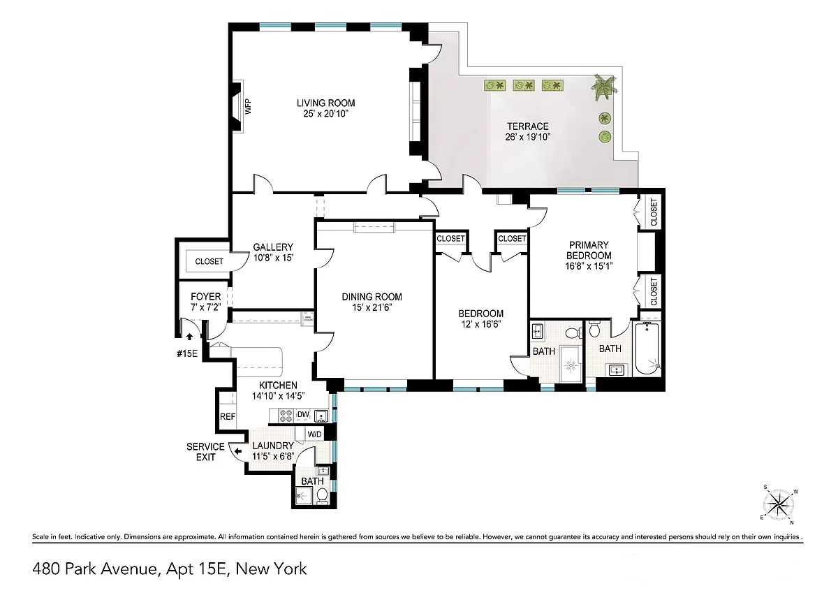 Floorplan for 480 Park Avenue, 15E