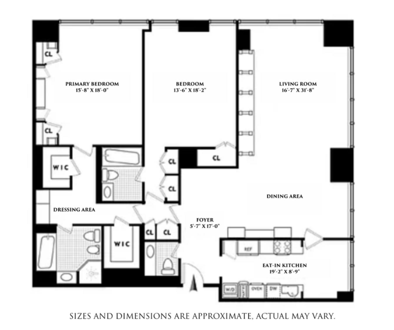 Floorplan for 641 5th Avenue, 36D