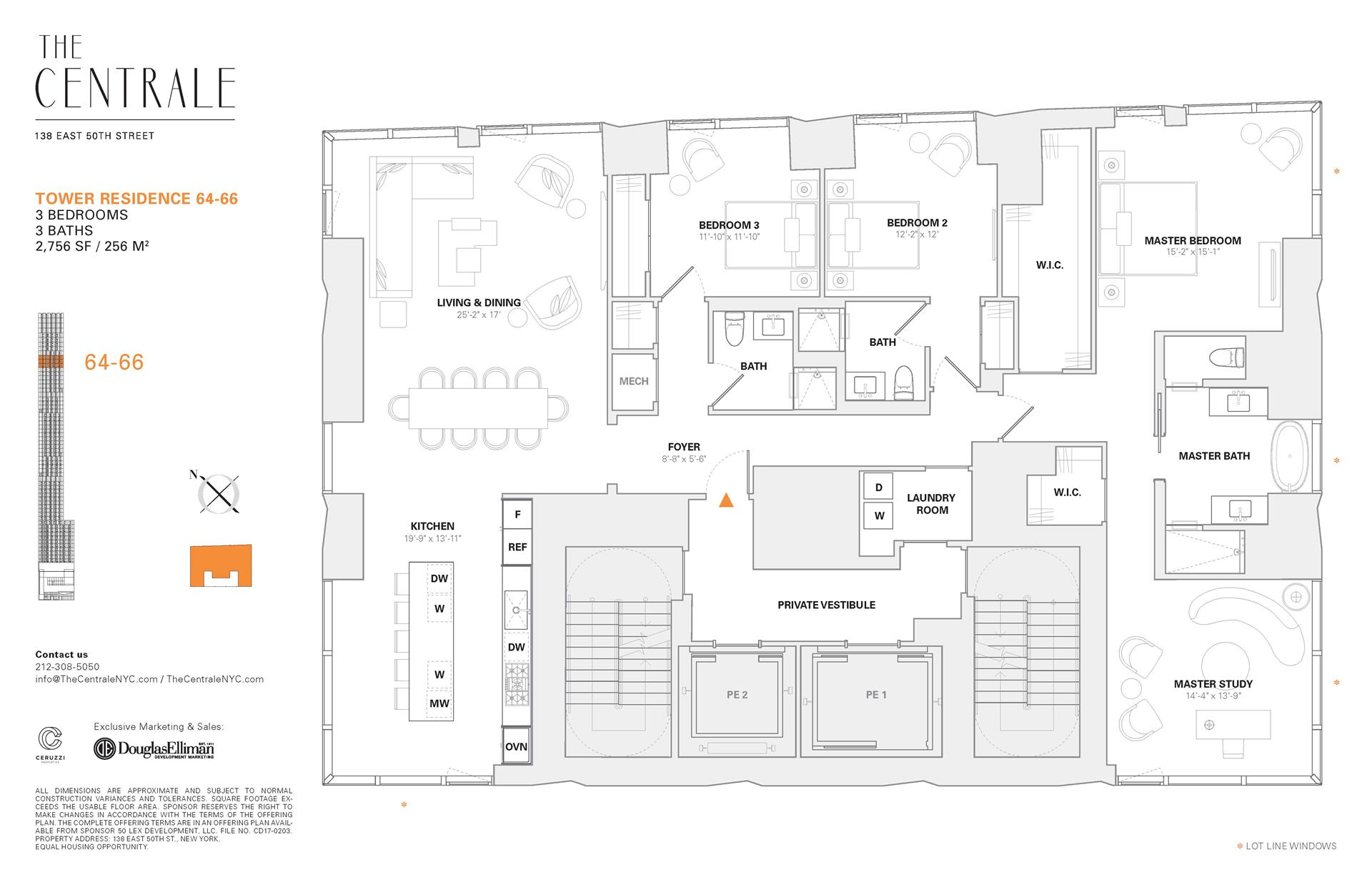 Floorplan for 138 East 50th Street, 64