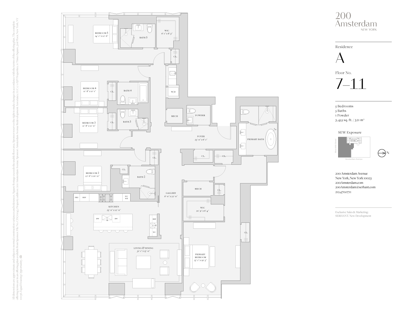 Floorplan for 200 Amsterdam Avenue, 7A