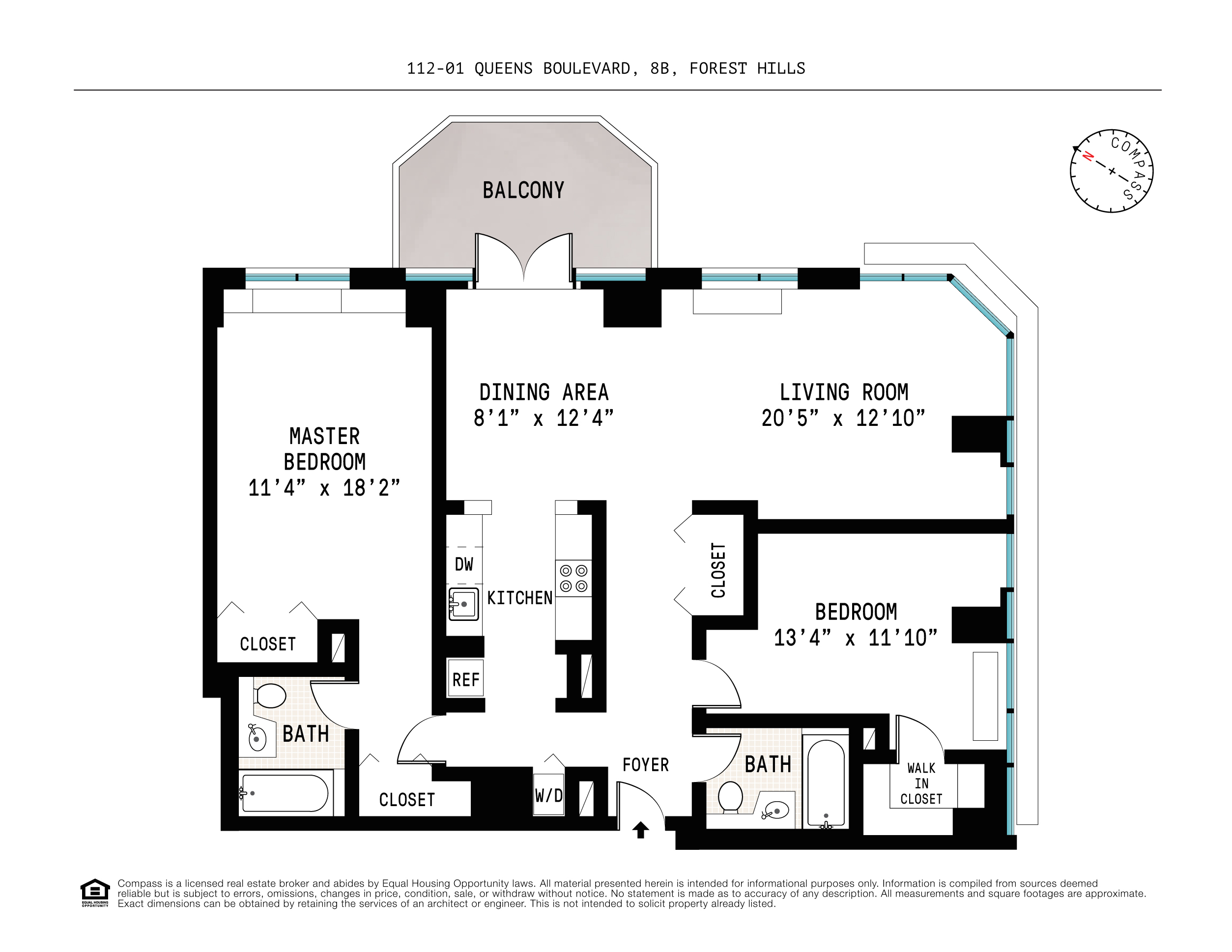 Floorplan for 112-01 Queens Boulevard, 8B