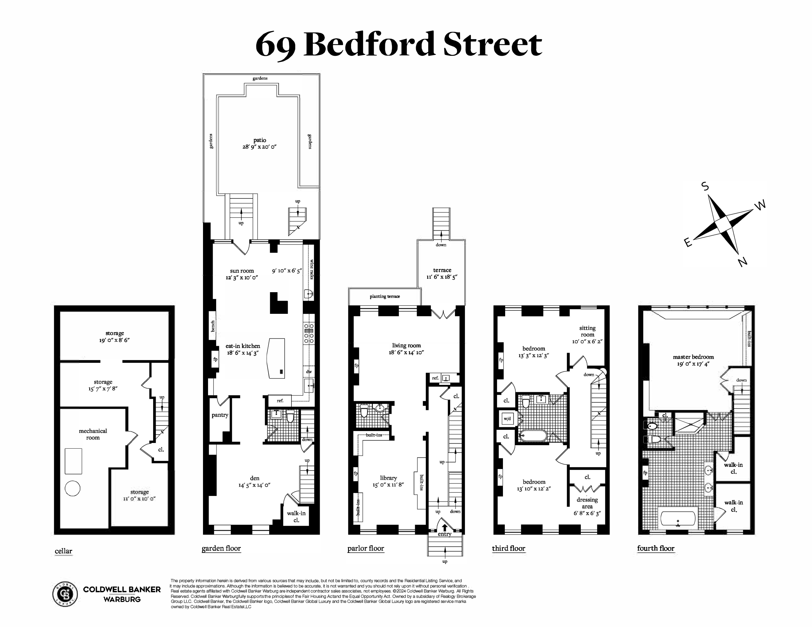 Floorplan for 69 Bedford Street, Townhouse