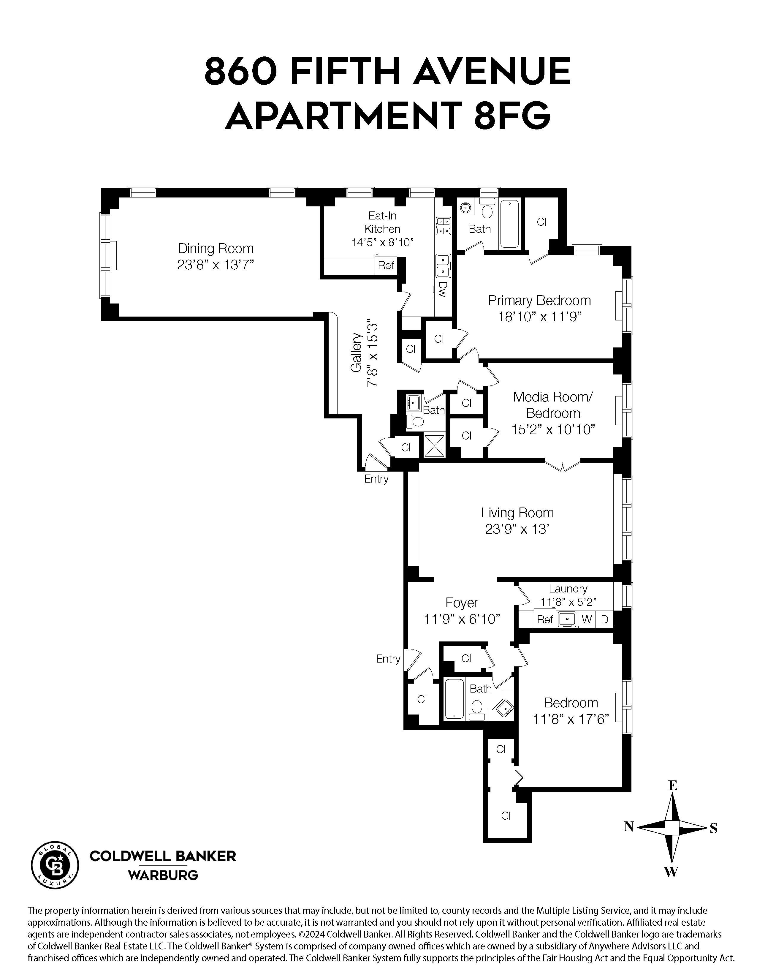 Floorplan for 860 5th Avenue, 8FG