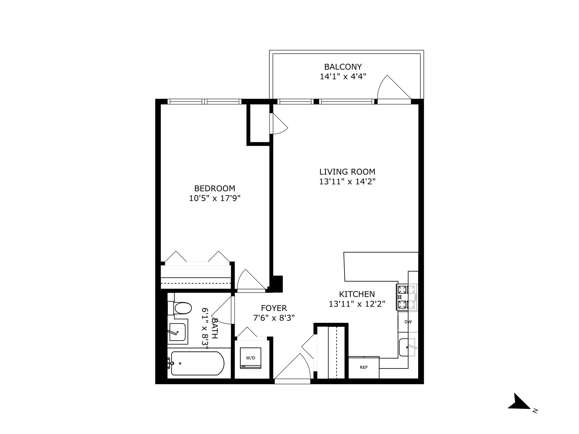 Floorplan for 11-24 31st Avenue, 4C