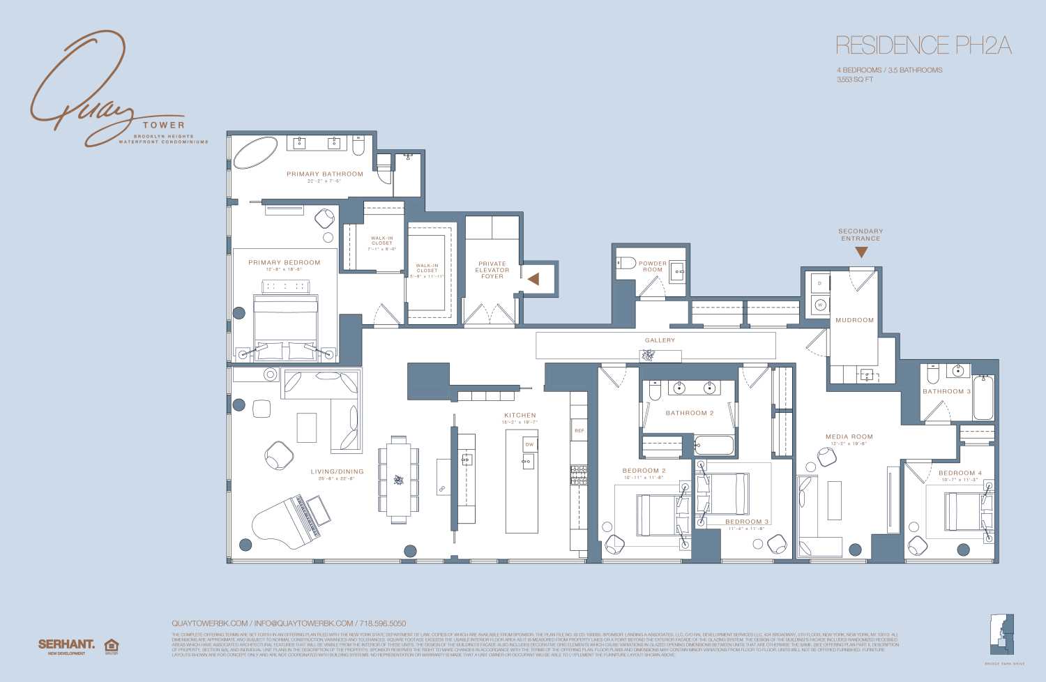 Floorplan for 50 Bridge Park Drive, 2A