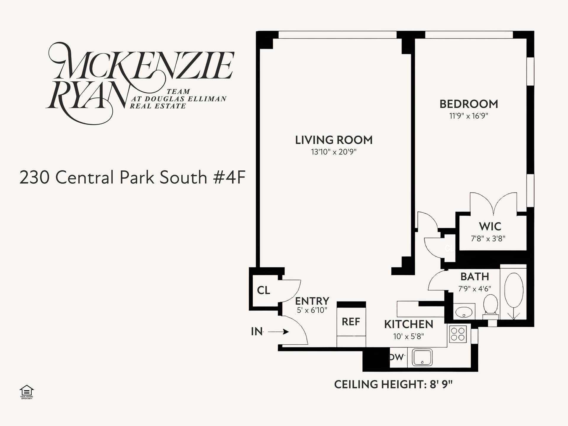 Floorplan for 230 Central Park, 4F