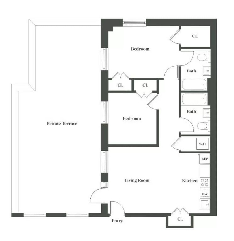 Floorplan for 360 Wythe Avenue, 417