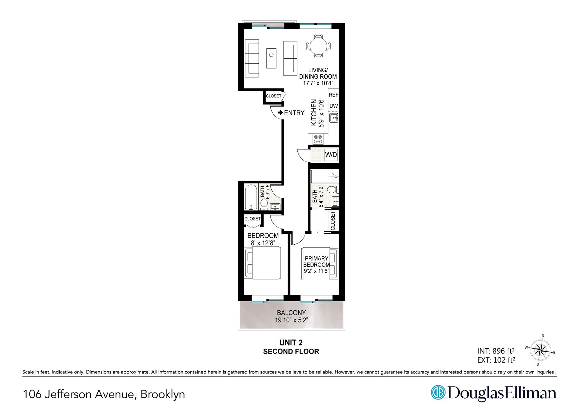 Floorplan for 106 Jefferson Avenue, 2