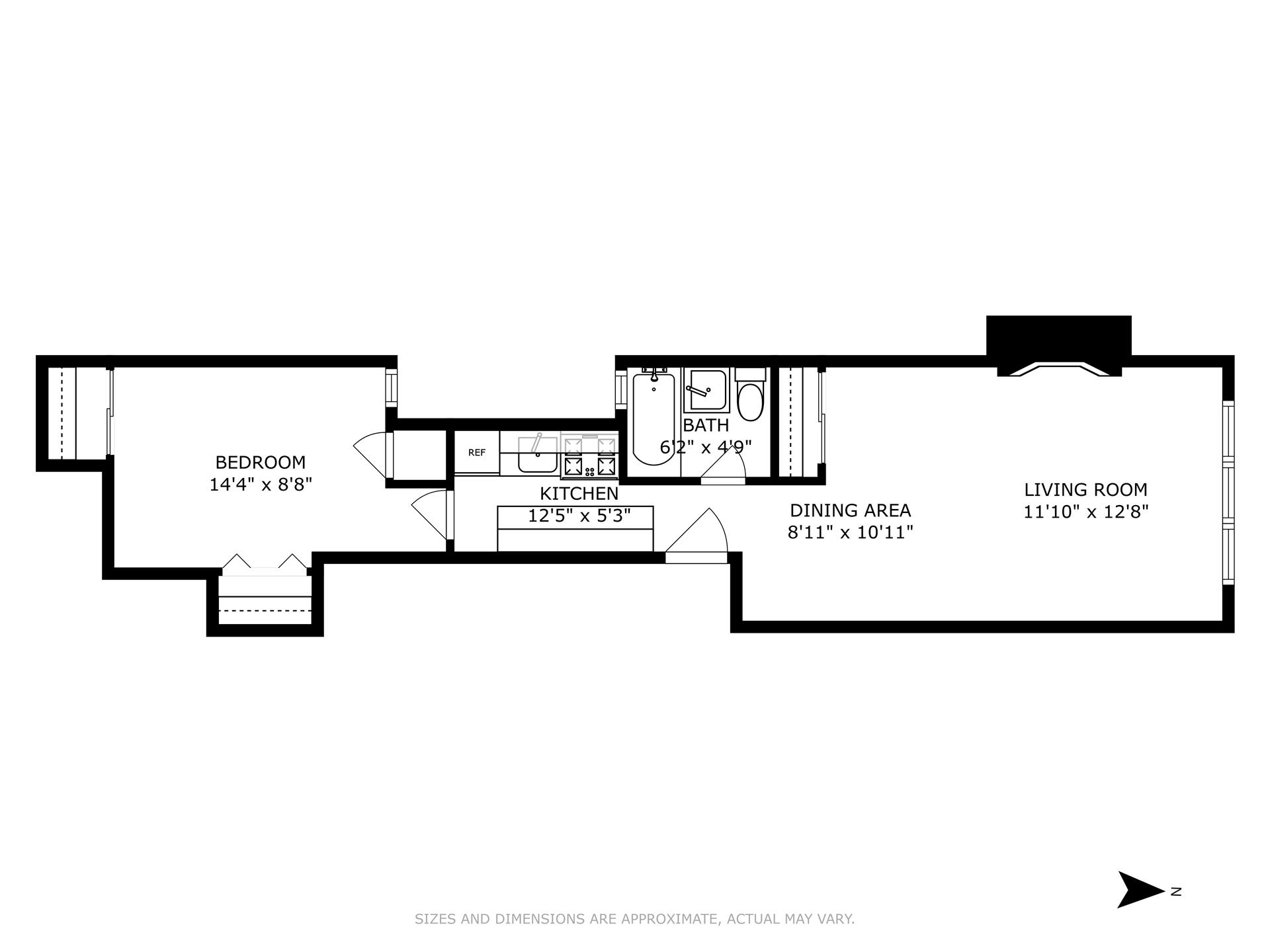 Floorplan for 210 East 90th Street, 2A