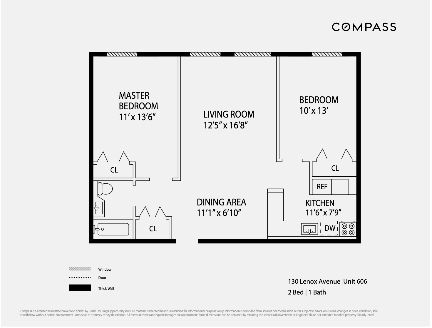 Floorplan for 130 Lenox Avenue, 606