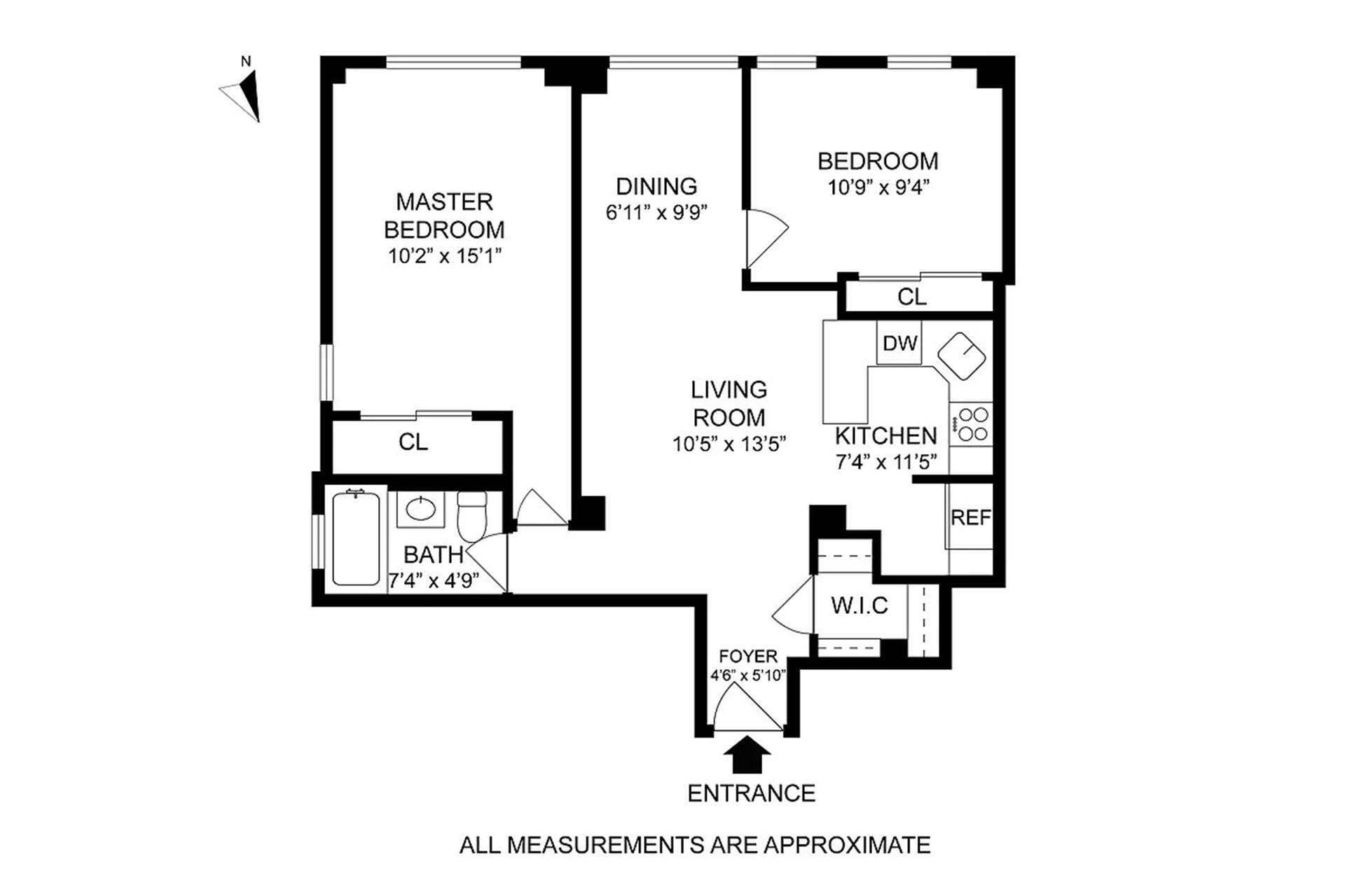 Floorplan for 150 East 56th Street, 4G