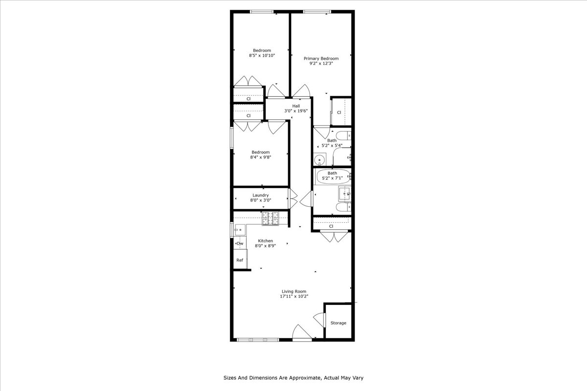 Floorplan for 2815 Shell Road, 1