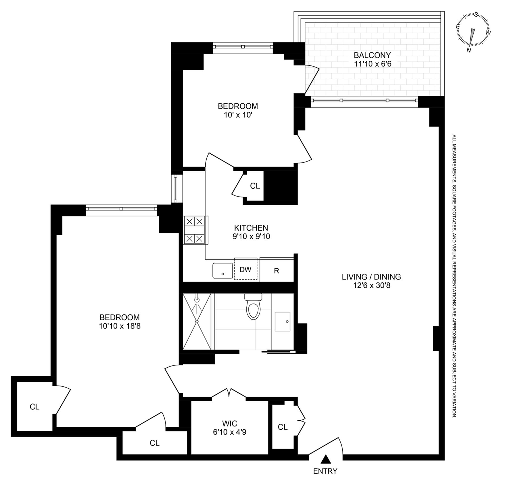 Floorplan for 1655 Flatbush Avenue, B1806