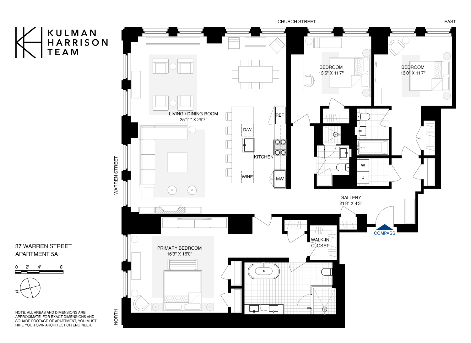 Floorplan for 37 Warren Street, 5A